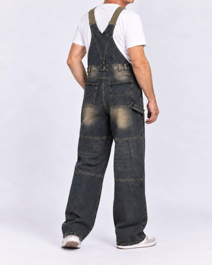 Salopette Denim Multipoches Vintage Homme