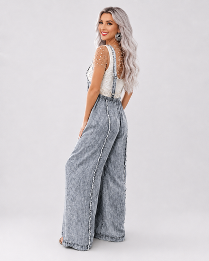 Combinaison Denim Wide Leg Vintage
