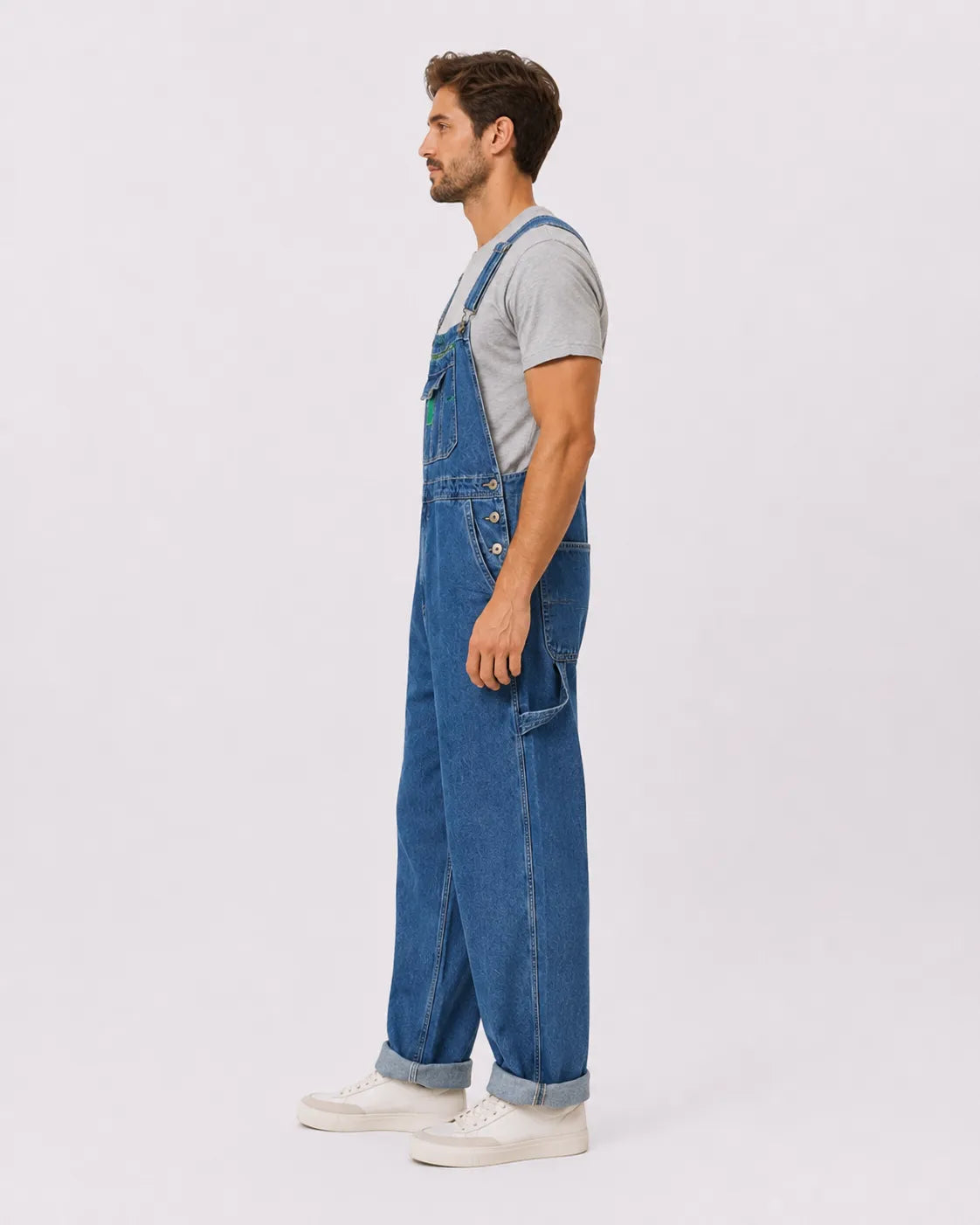 Salopette Jean Coupe Droite Homme