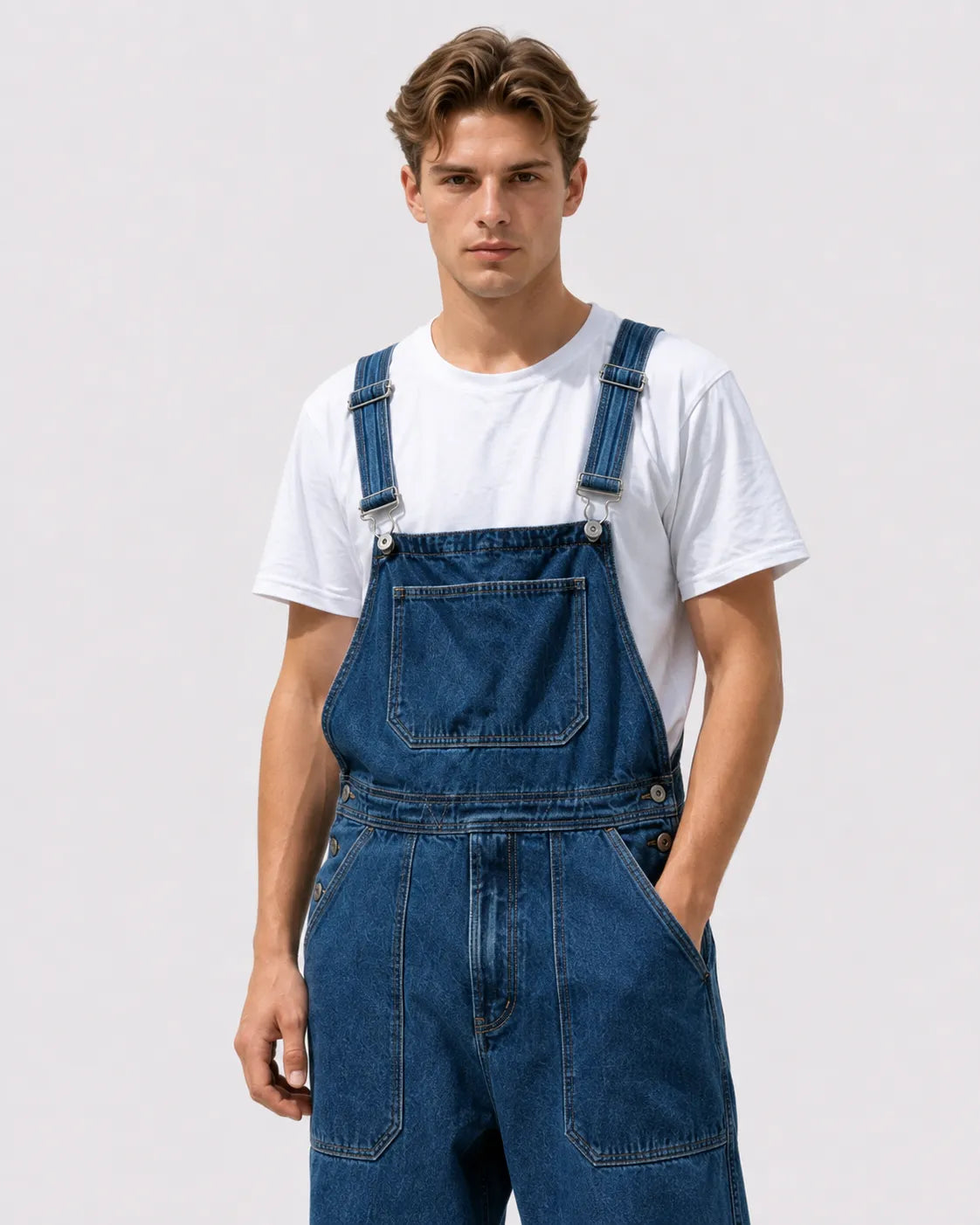 Salopette Denim Large Vintage Homme