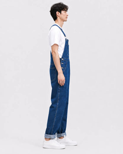 Salopette Denim Bleu Cargo Grande Taille