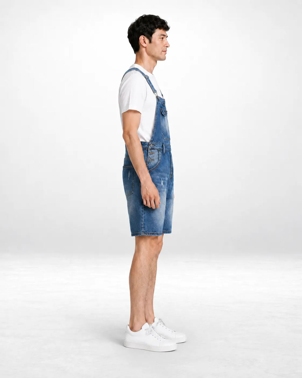 Salopette Short Denim Style japonais