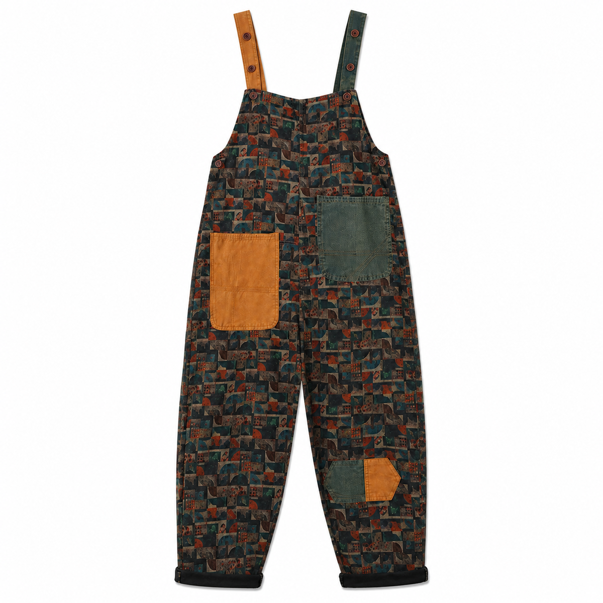 Salopette Patchwork Oversize Vintage