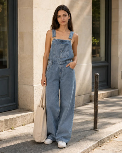 Salopette Décontractée Denim Ample