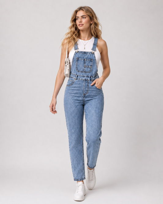 Salopette Bleu Clair Vintage