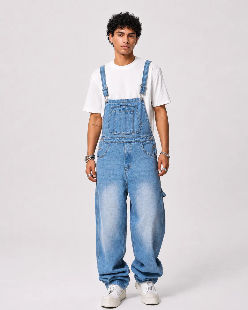 Salopette Homme Jean Bleu Clair