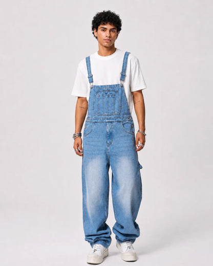 Salopette Homme Jean Bleu Clair