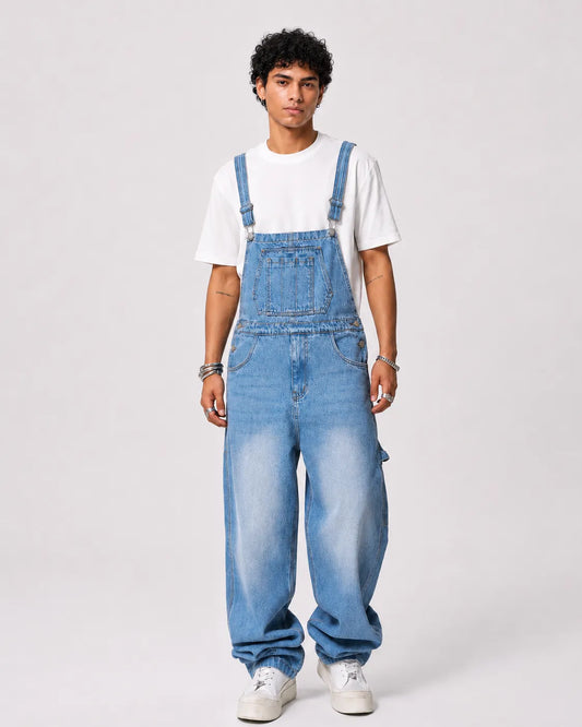 Salopette Homme Jean Bleu Clair