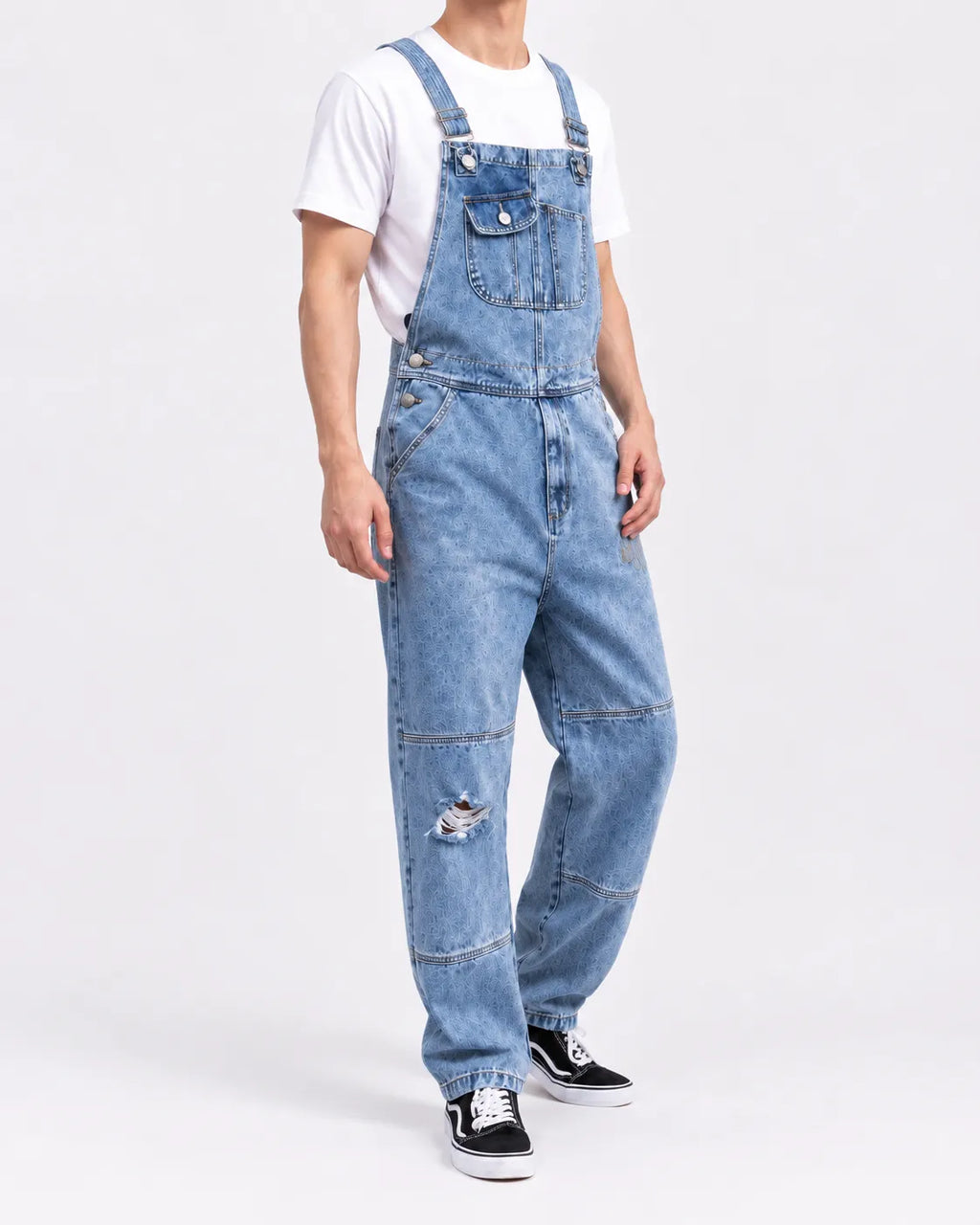 Salopette Denim Cargo Rétro Homme