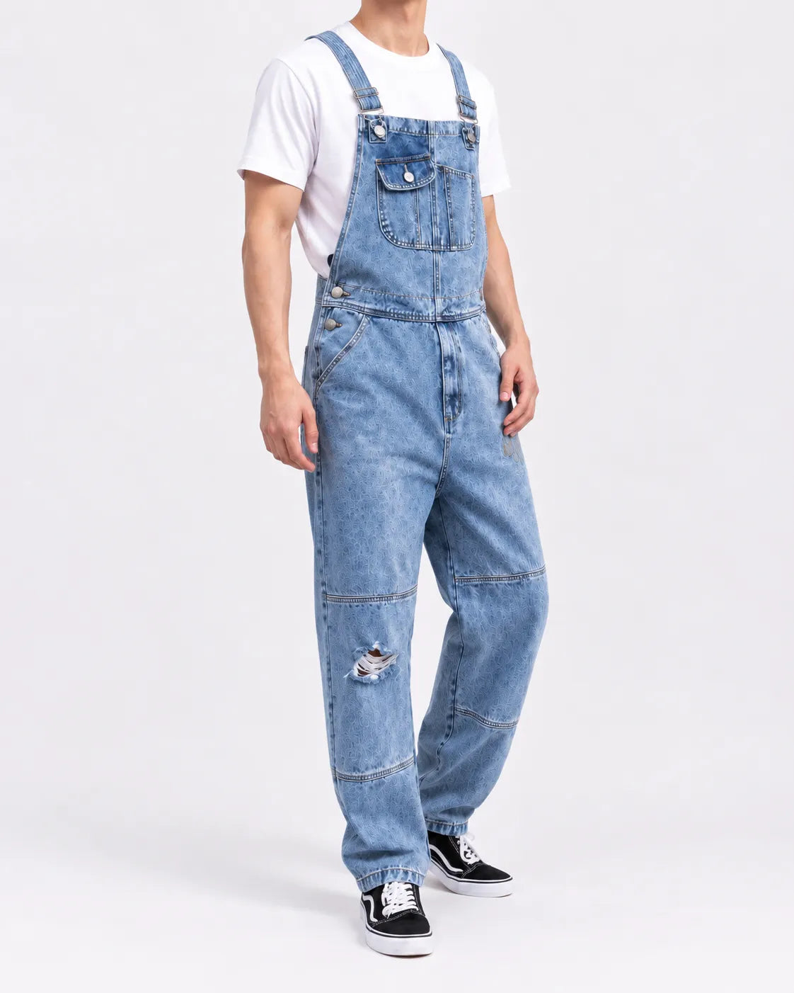 Salopette Denim Cargo Rétro Homme