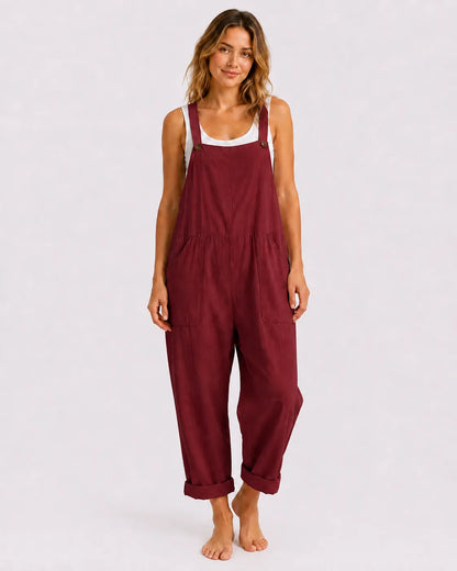 Salopette Ample Coton Lin Femme