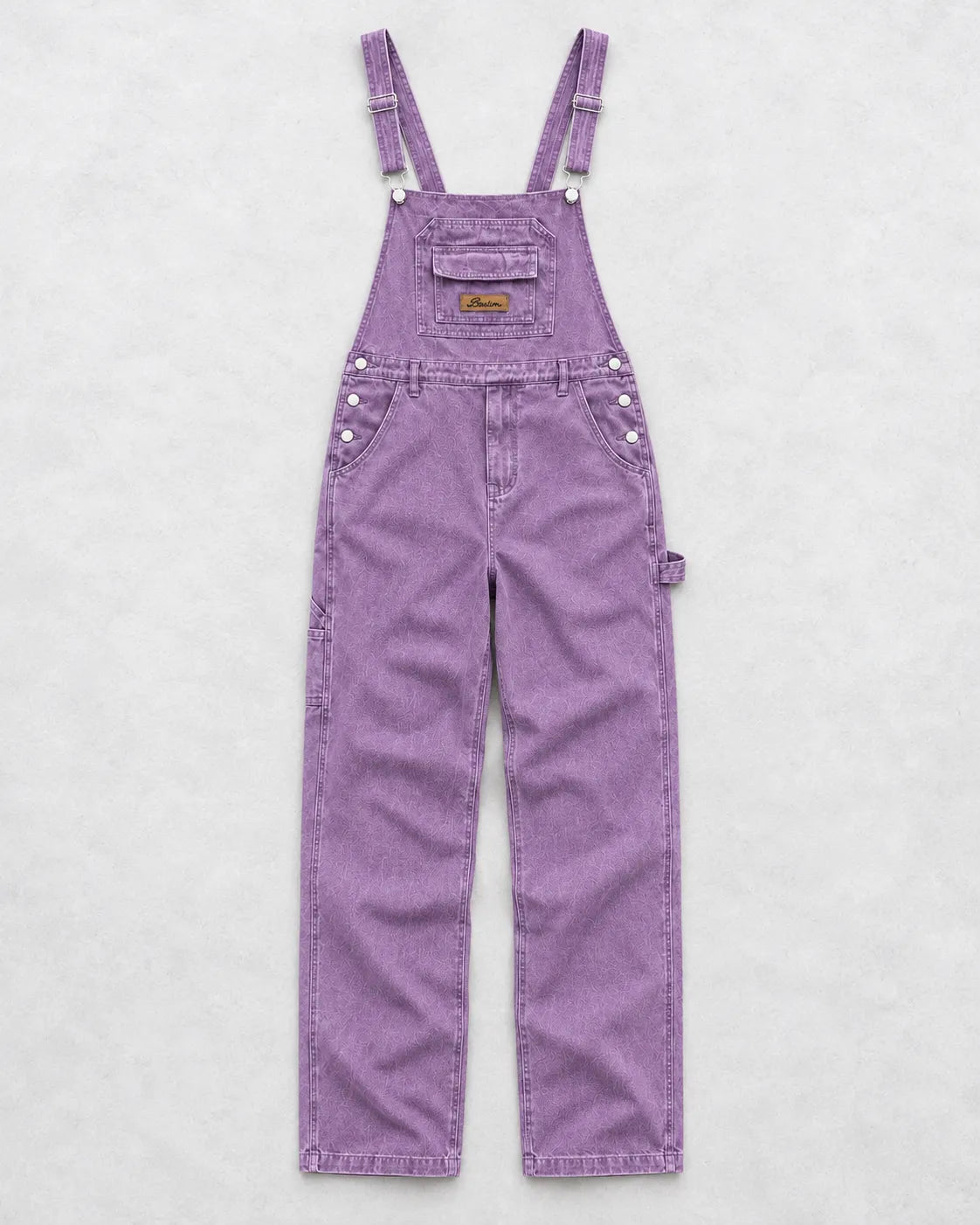 Salopette en denim violet décontractée