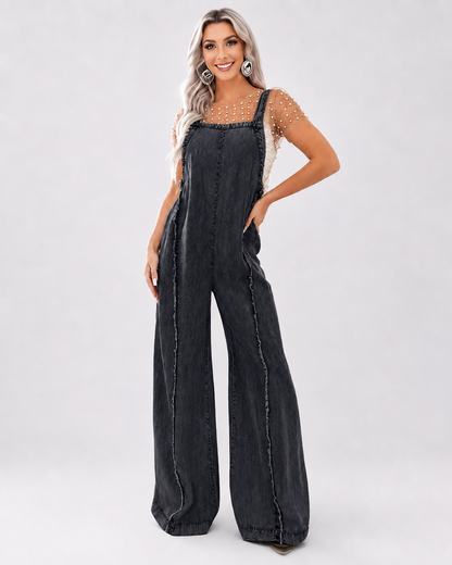 Combinaison Denim Wide Leg Vintage