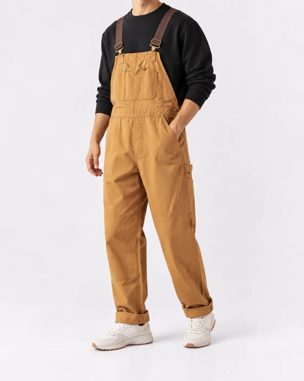 Salopette Cargo Coton Multipoches Unisexe