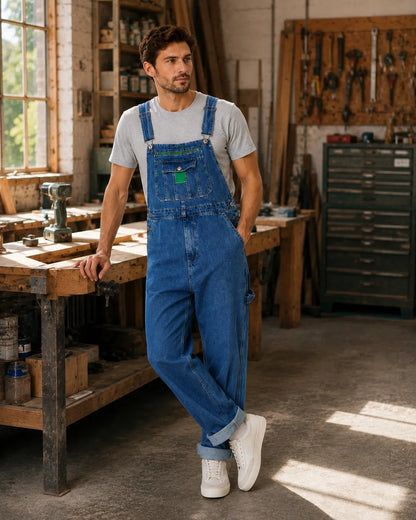 Salopette Jean Coupe Droite Homme