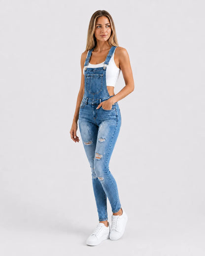 Salopette Jean Moderne Déchirée