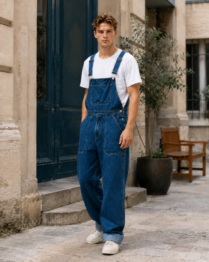 Salopette Denim Large Vintage Homme