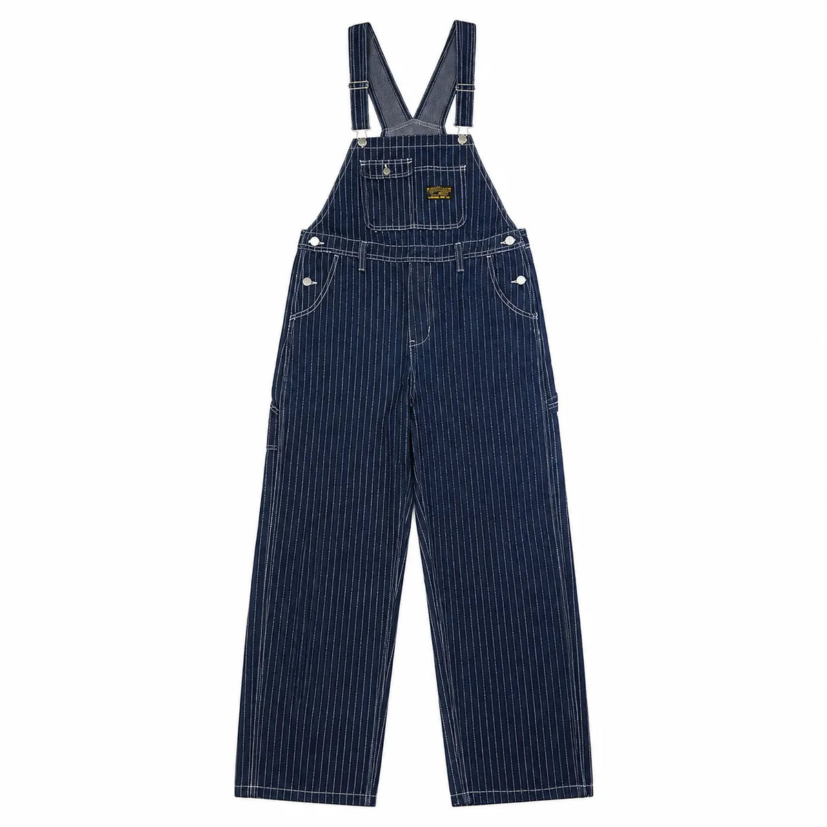 Salopette Denim Rayé Bleu