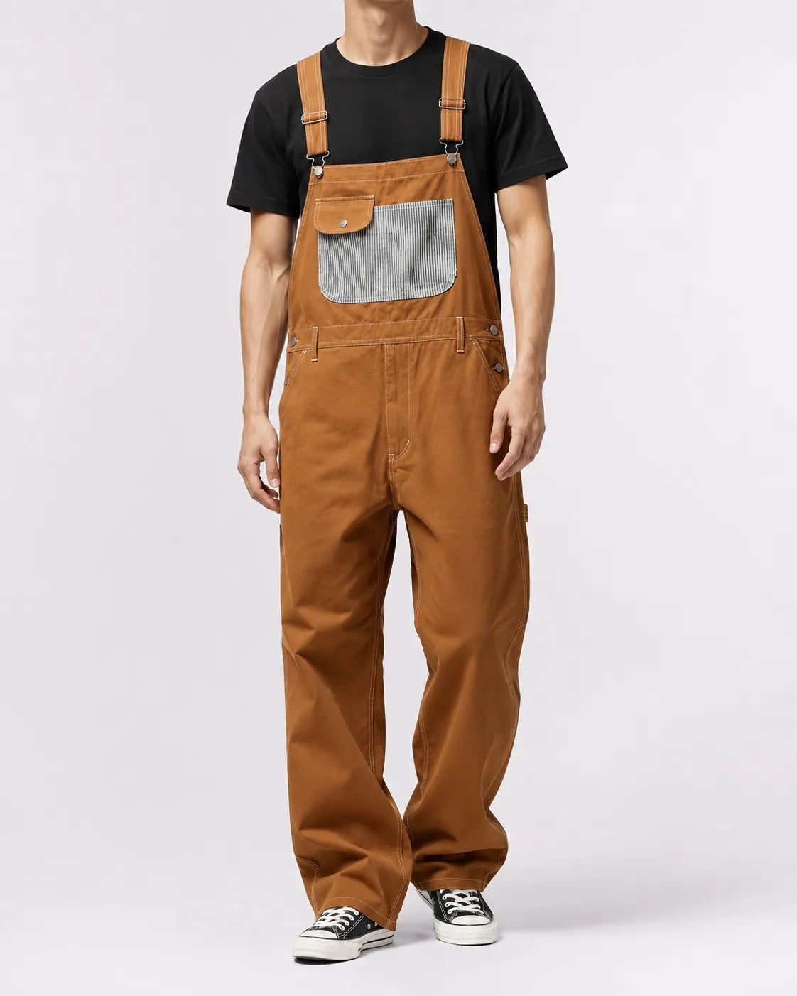 Salopette Denim Travail Ajustable Homme