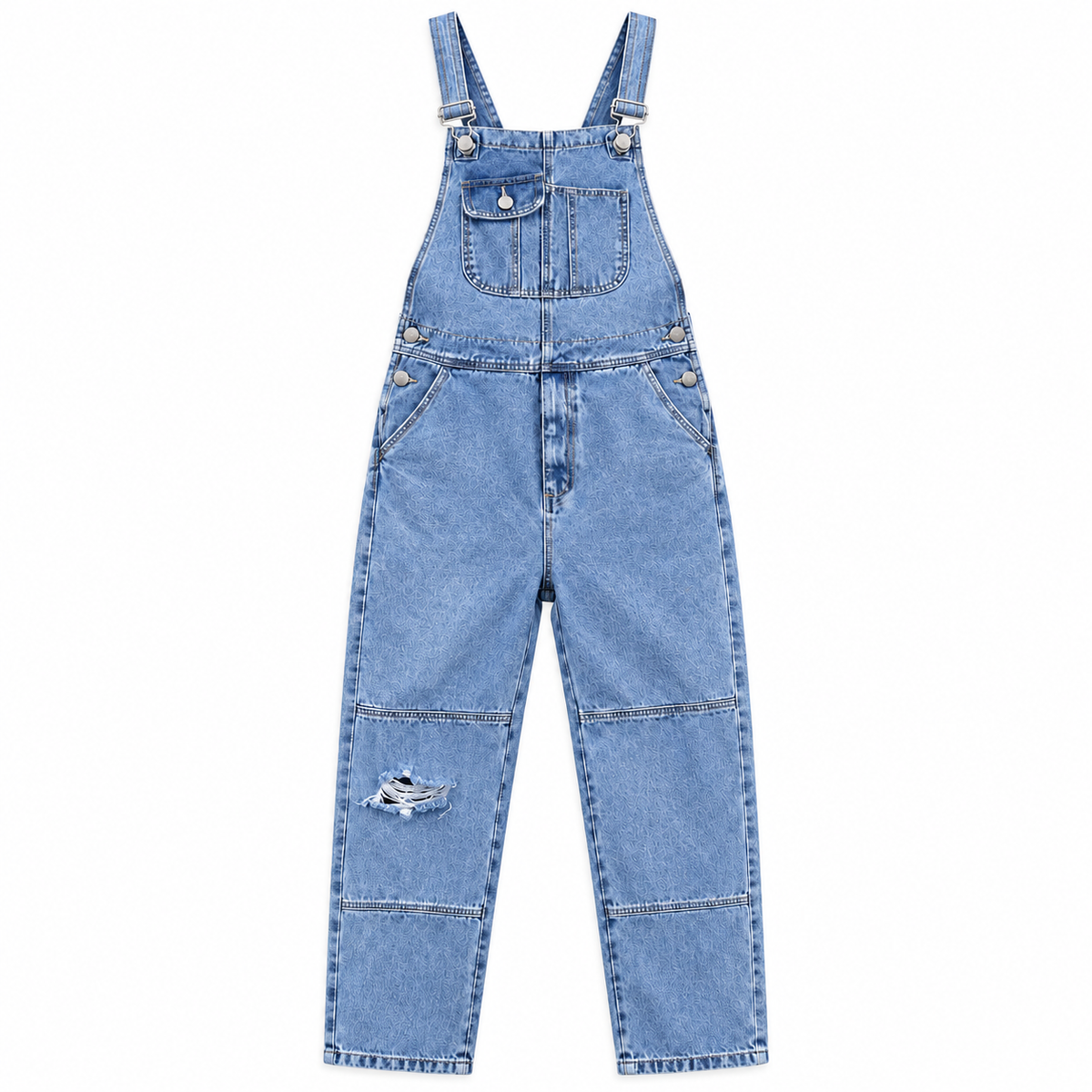 Salopette Denim Cargo Rétro Homme