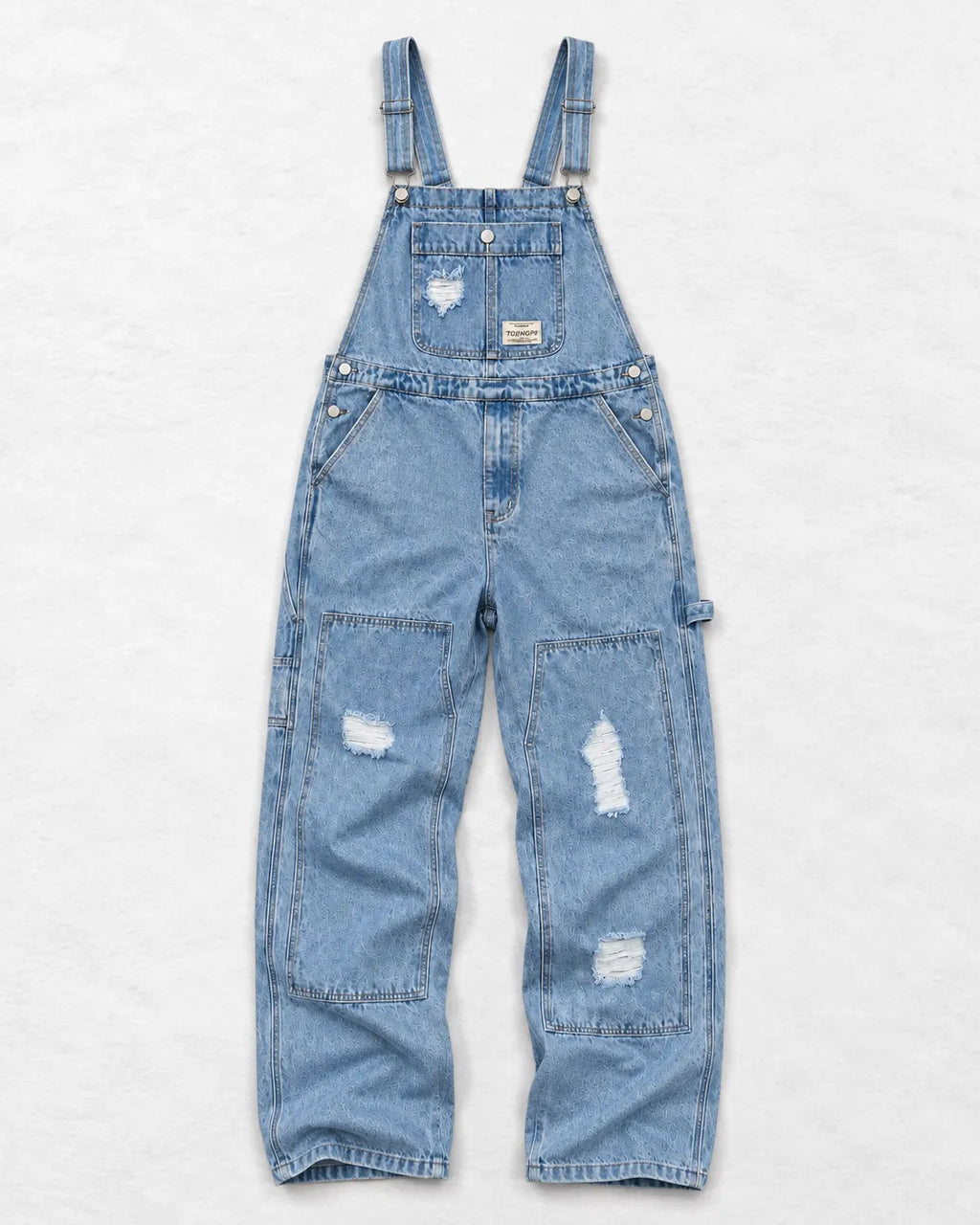 Salopette Cargo avec Détails Ripped
