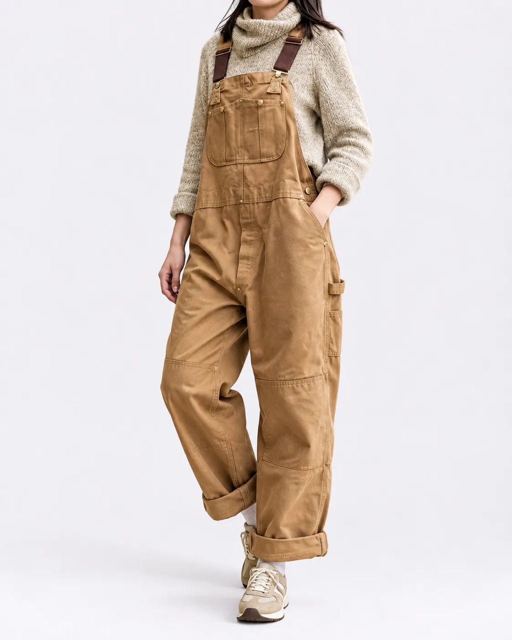 Salopette Ample Taille Haute Femme