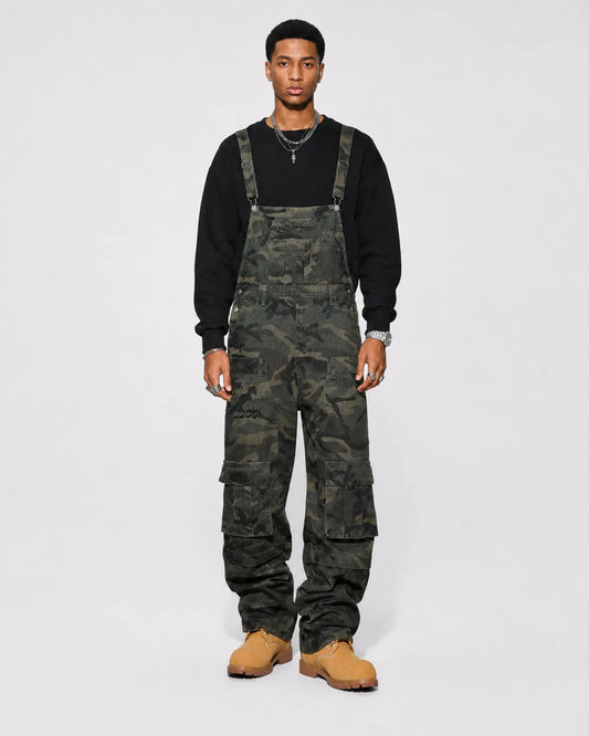 Salopette Cargo Camouflage Ample