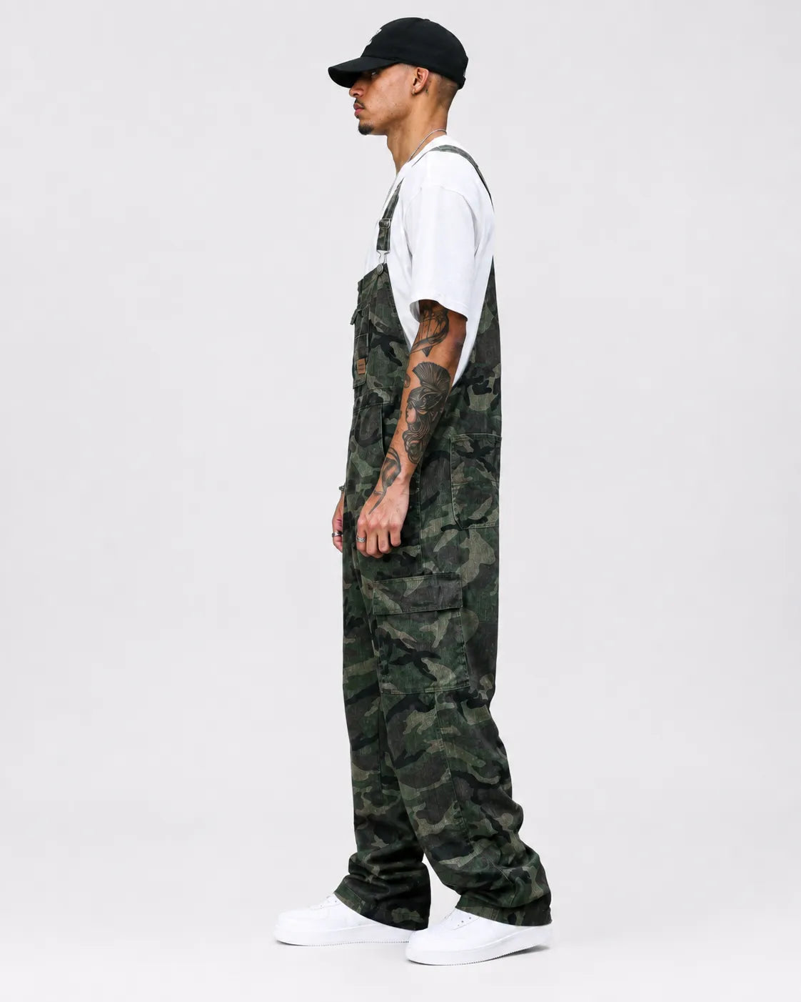 Salopette Jean Camouflage Coupe Ajustée
