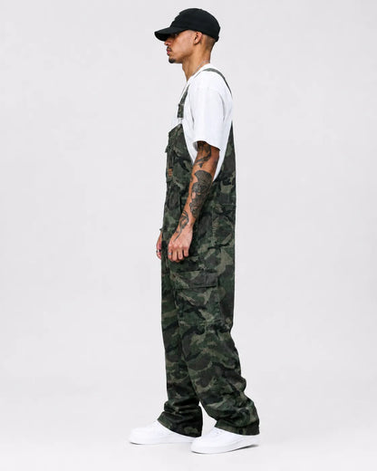 Salopette Jean Camouflage Coupe Ajustée