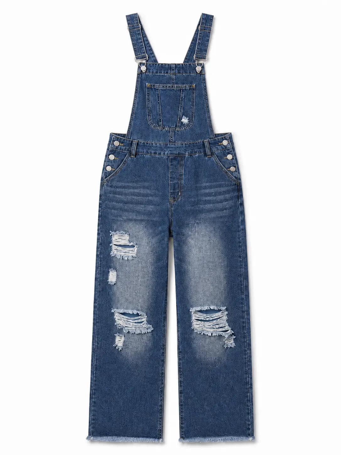 Salopette en Jean Déchiré pour Femme