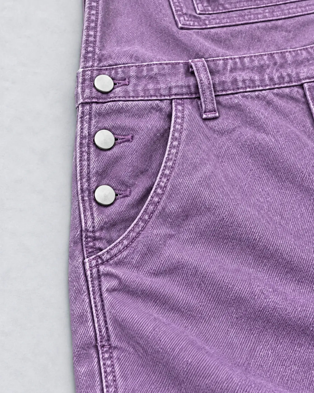 Salopette en denim violet décontractée