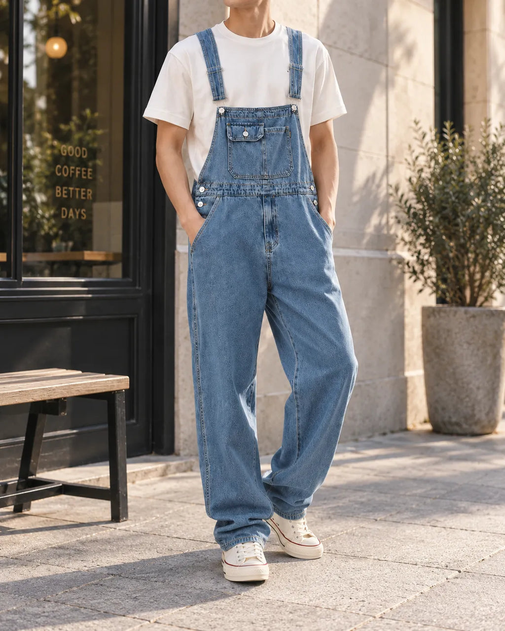 Salopette Denim Utilitaire Homme