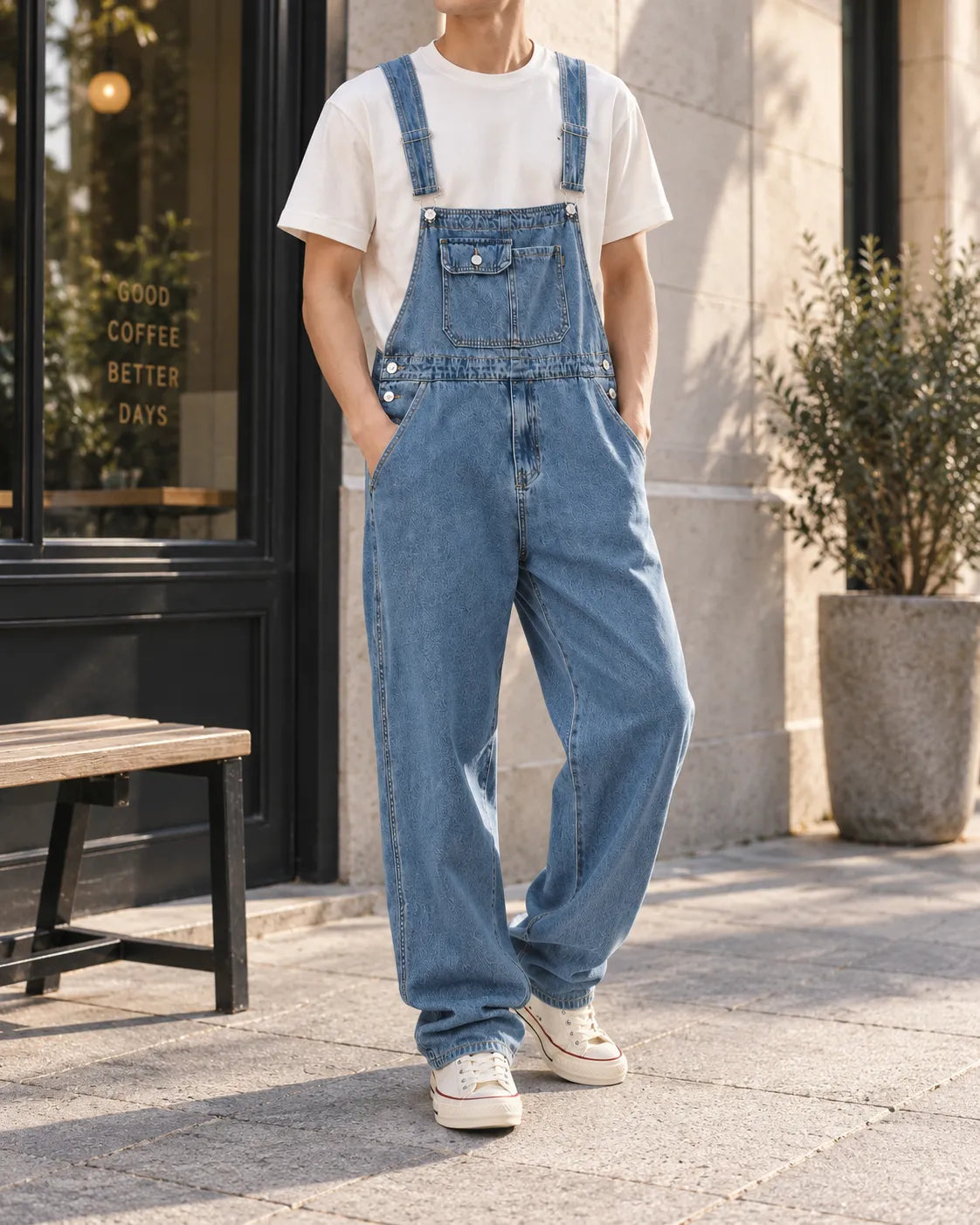 Salopette Denim Utilitaire Homme
