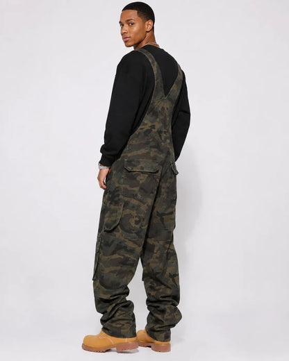 Salopette Cargo Camouflage Ample
