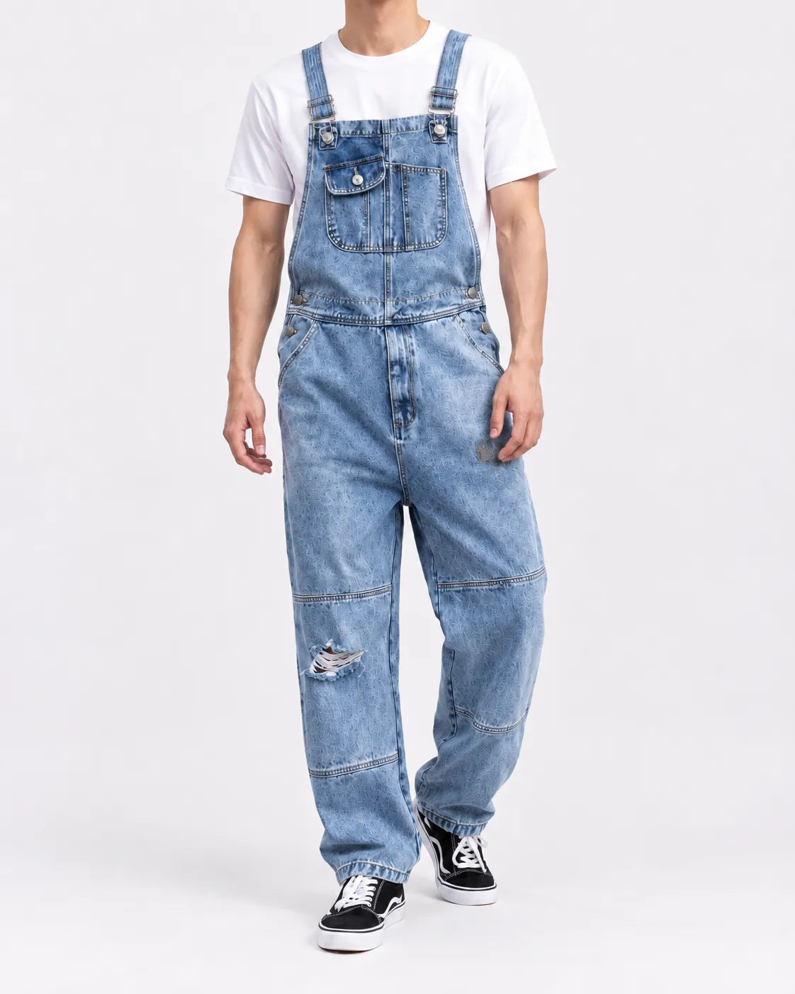 Salopette Denim Cargo Rétro Homme