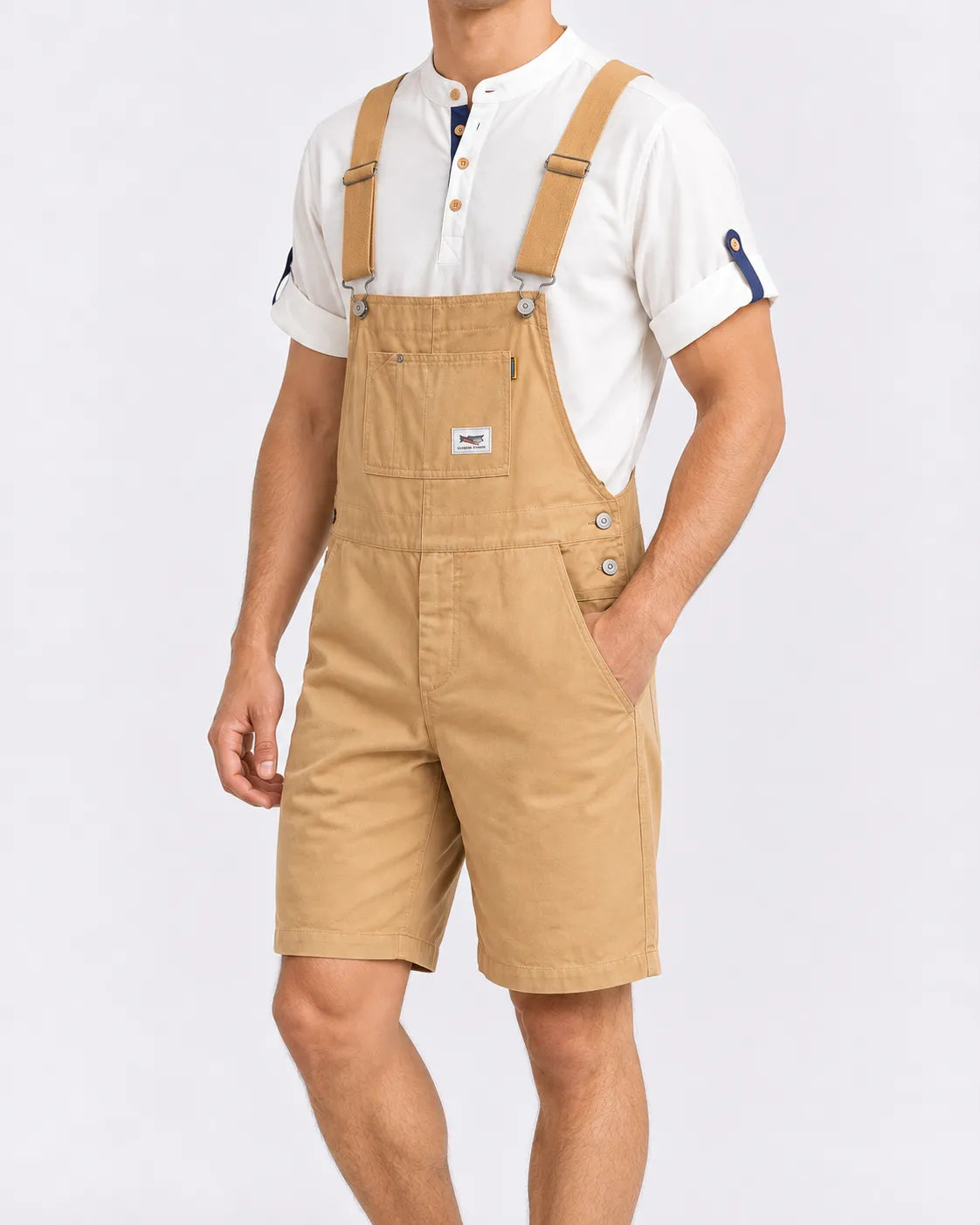 Salopette short en jean esprit rétro
