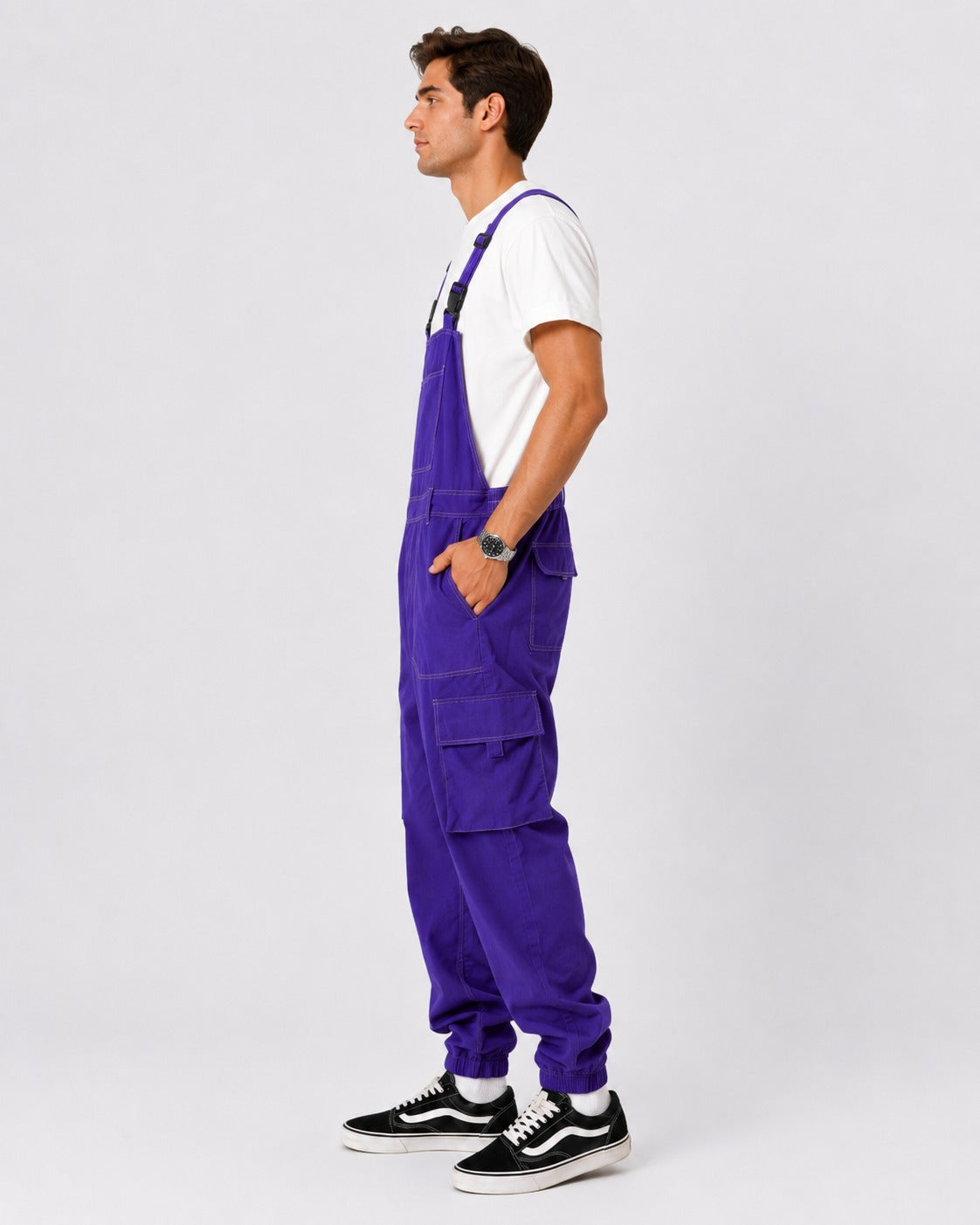 Salopette Cargo Violette Utilitaire