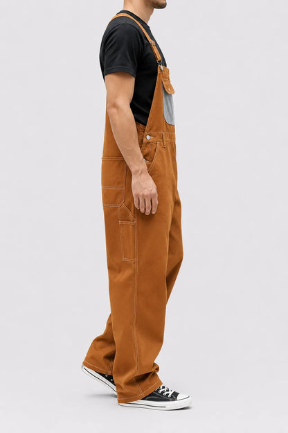 Salopette Denim Travail Ajustable Homme