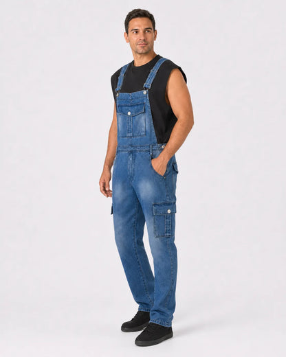 Salopette Denim Cargo Multipoches