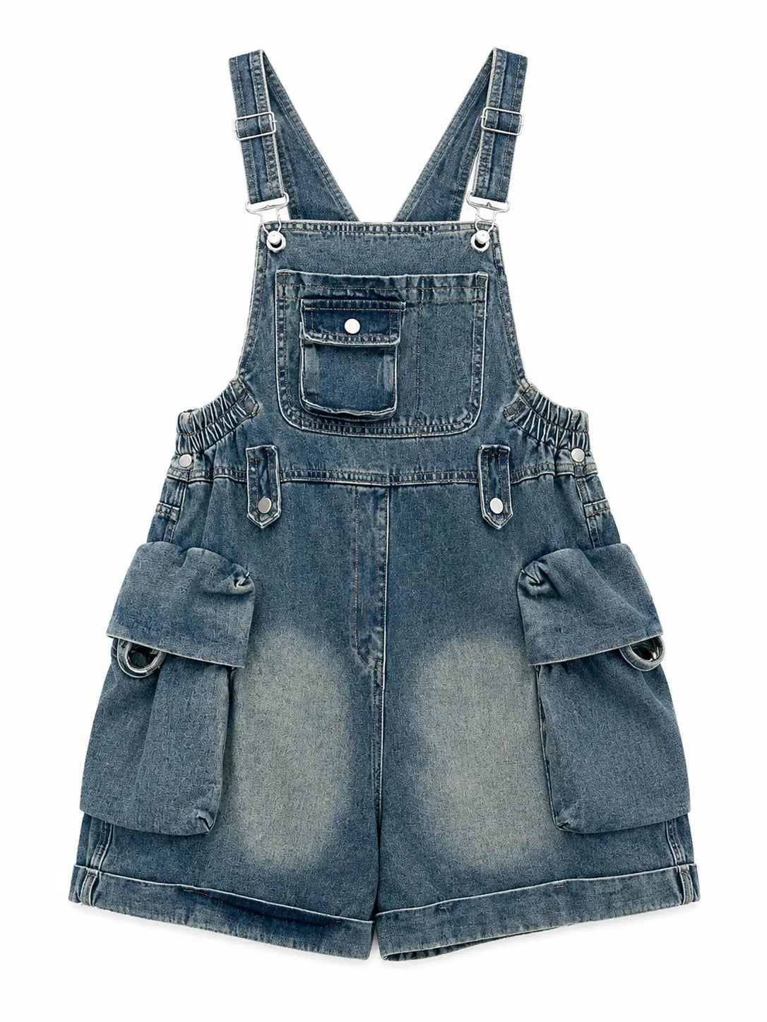 Salopette Short Denim Cargo Large
