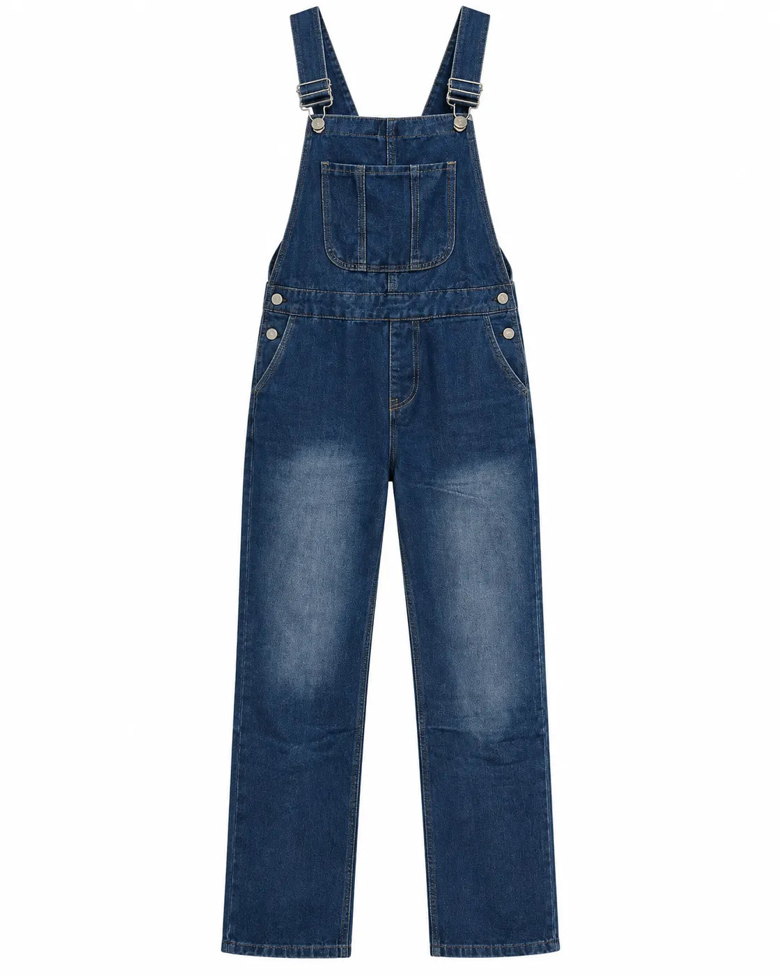 Salopette en jean droite esprit rétro