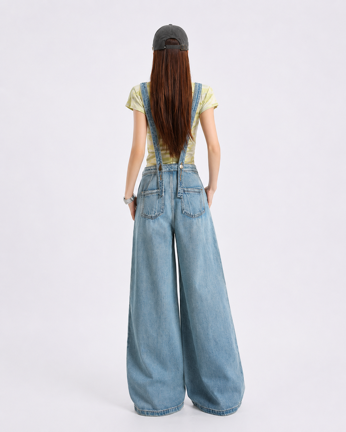 Salopette Pantalon large en denim