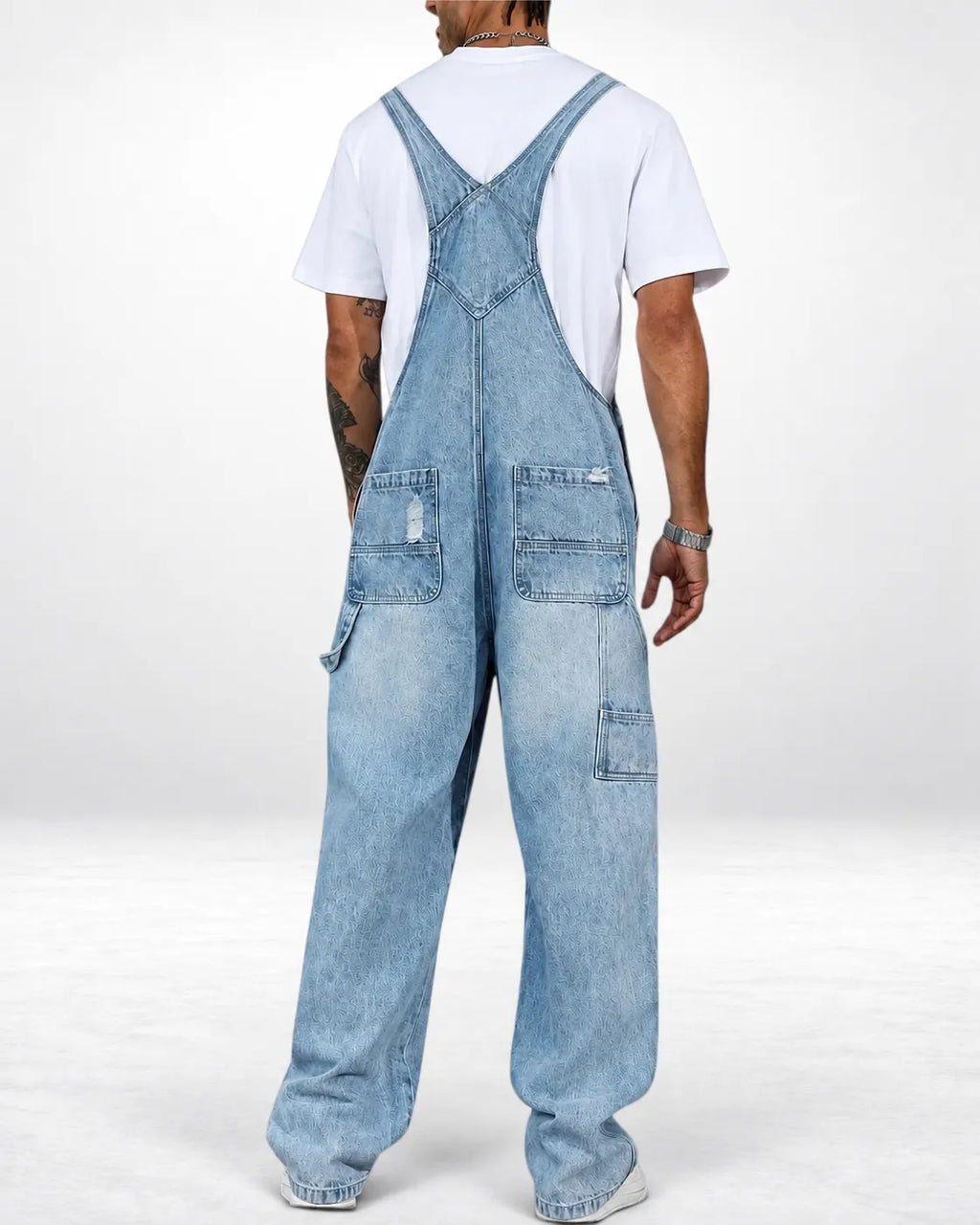 Salopette Cargo avec Détails Ripped