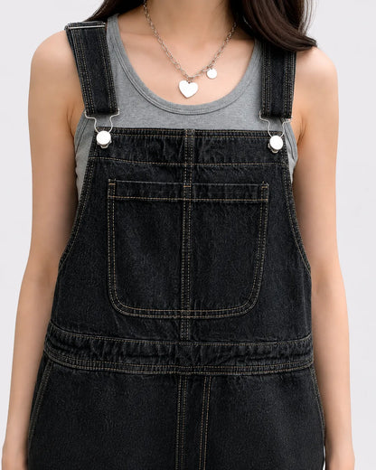 Salopette Y2K Courte Denim Coréen