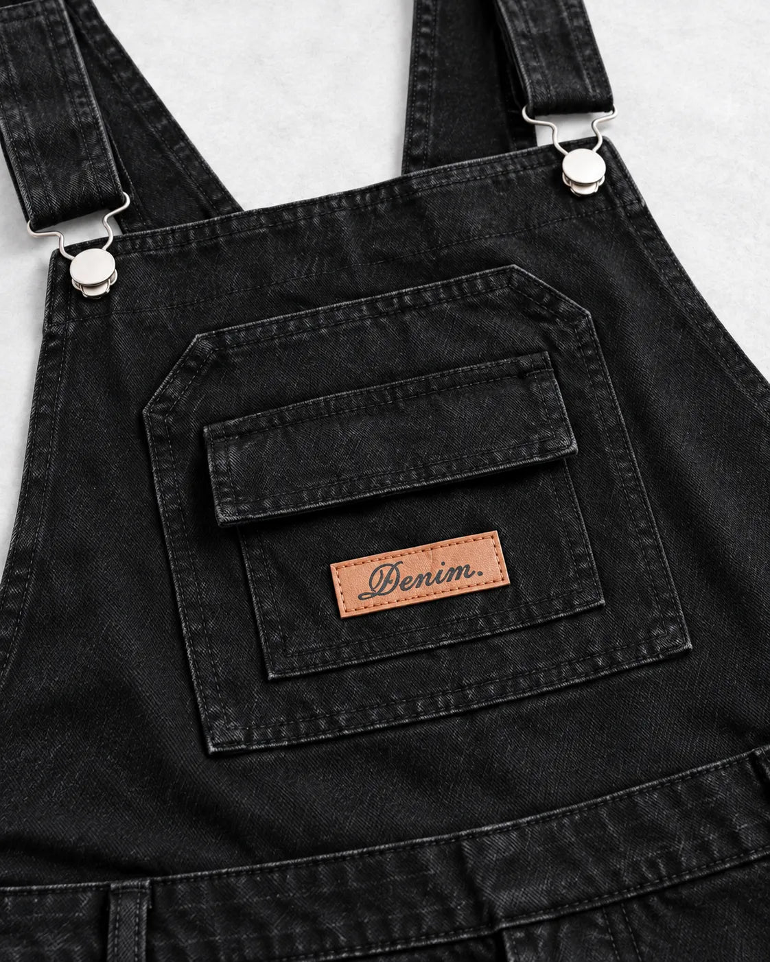 Salopette Rétro en Jean Noir
