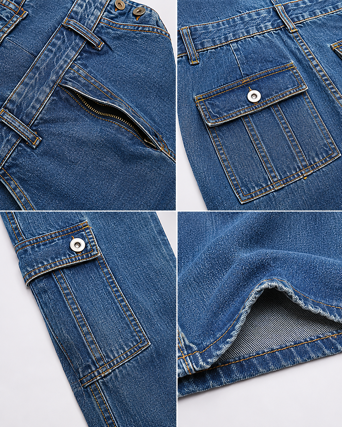 Salopette Streetwear Workwear Coupe Loose