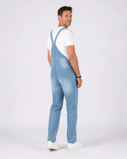 Salopette Denim Déchirée Homme