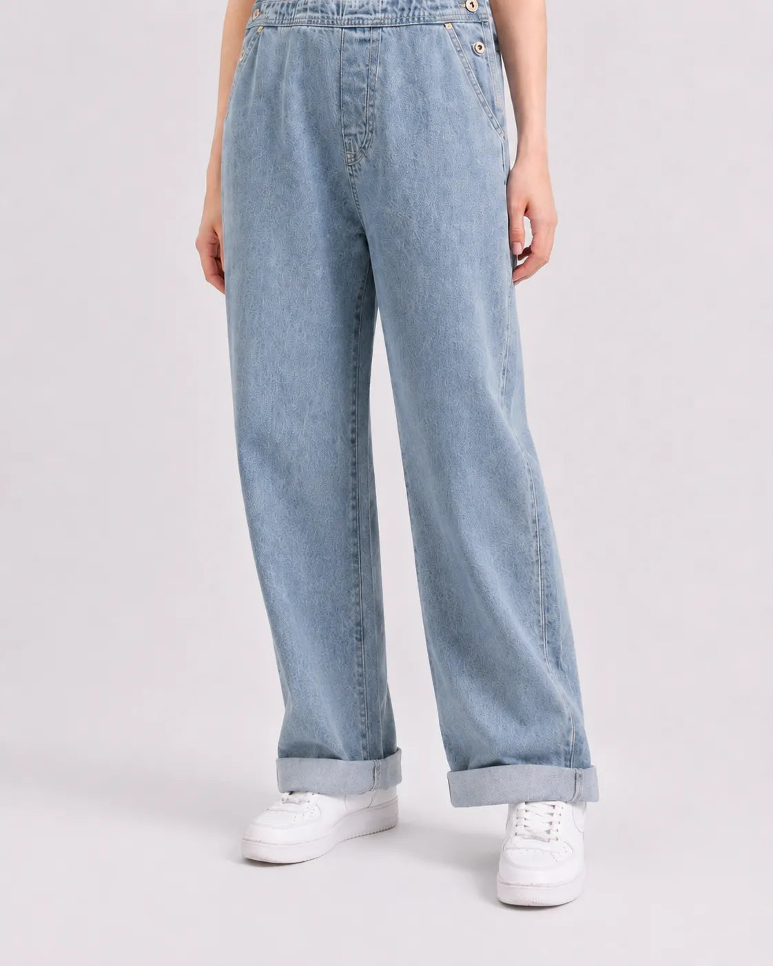 Salopette Denim Motif Cœur