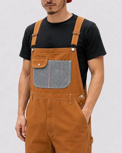 Salopette Denim Travail Ajustable Homme