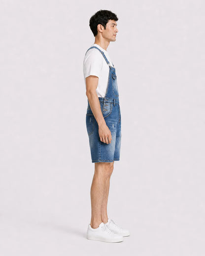 Salopette Short Denim Style japonais